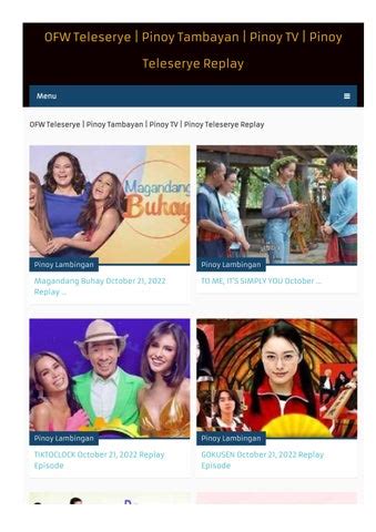 pinoy24.tv teleserye|ofw tambayan pinoy channel today.